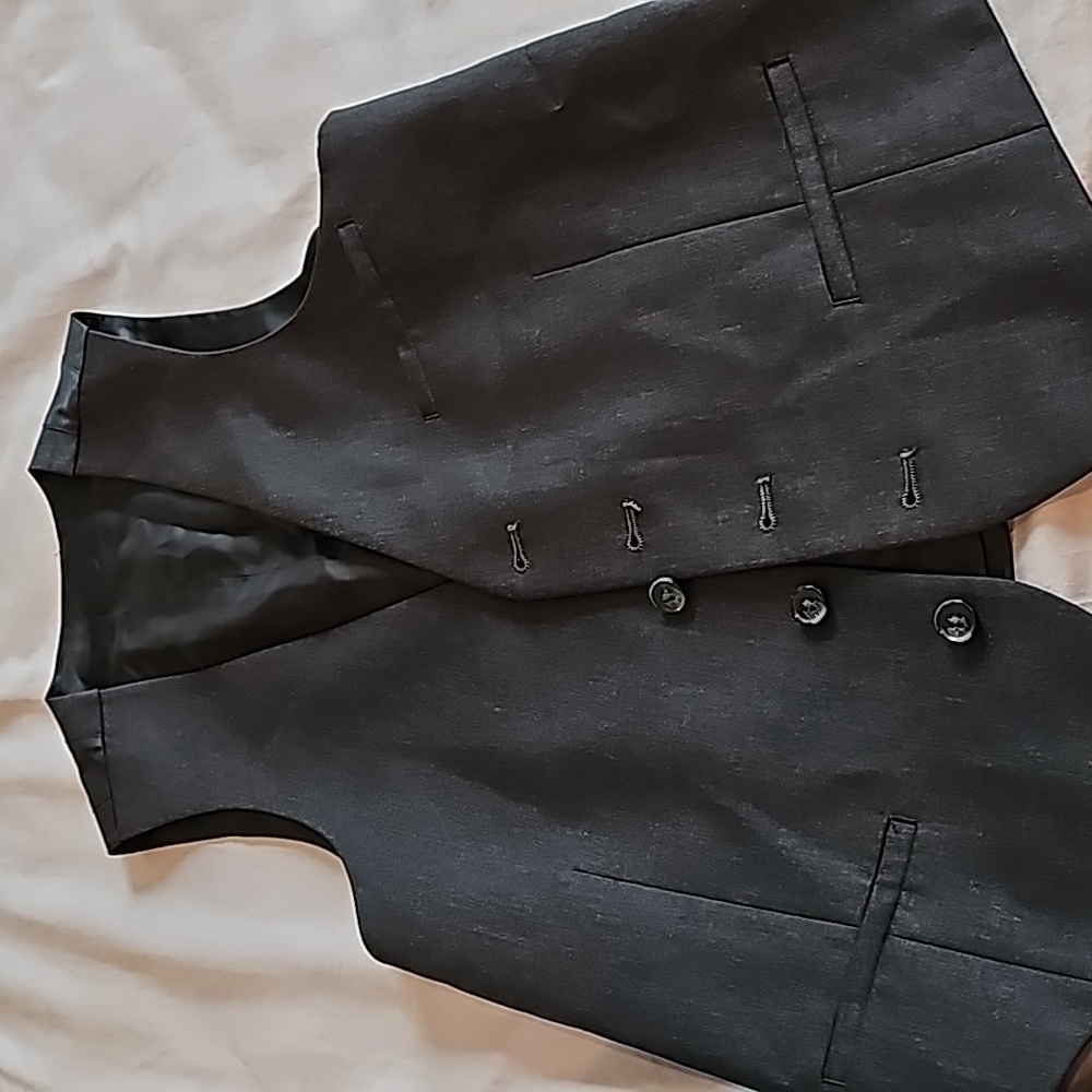 Men's Slim Fit Suit Vest - Picture 2 of 4